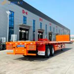 2 Axle Flatbed Semi Trailer