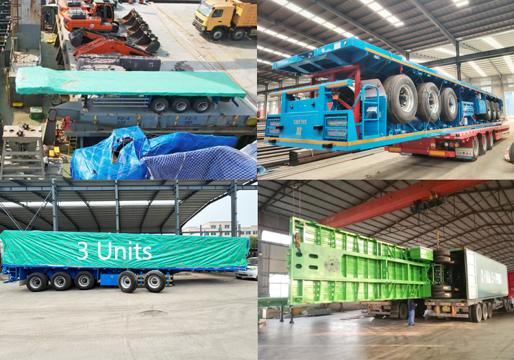 Container flatbed trailer package