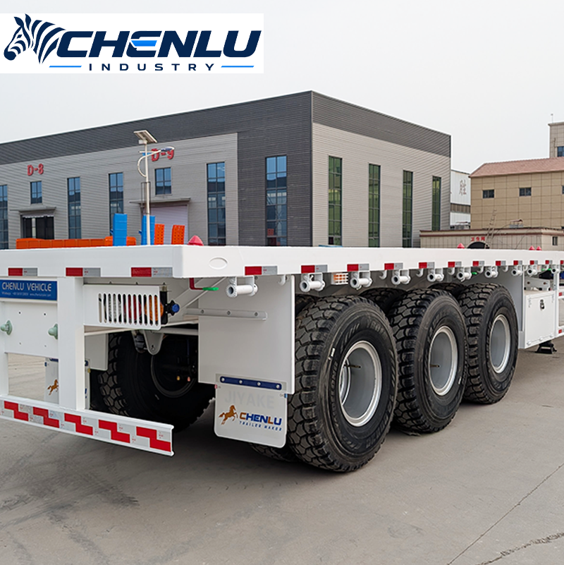3 Axle Flatbed Semi Trailer main view